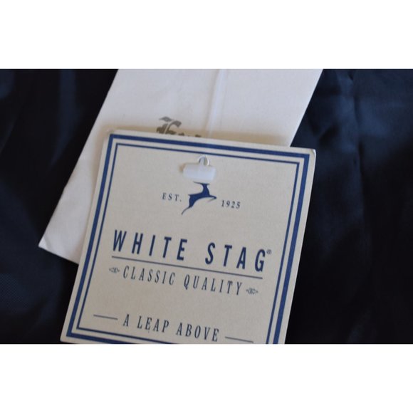 Vintage 90s Green/Navy Plaid Wool Acrylic Blazer by White Stag size 16 - Picture 10 of 10